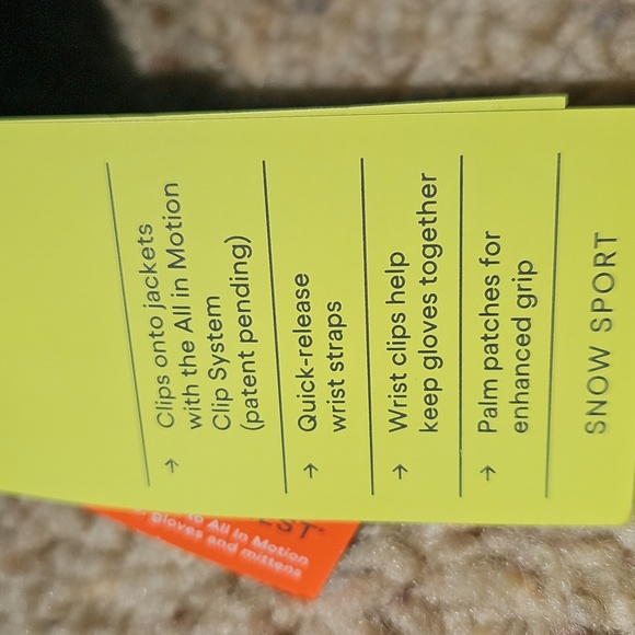 Black Waterproof Mittens with Reflective Stripe - Picture 6 of 6